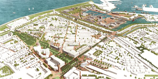 Den Helder Vogelvlucht West 8 door West 8 (bron: West 8)