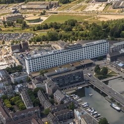 Luchtfoto Sphinxkwartier 2020 door Aron Nijs (Gemeente Maastricht)
