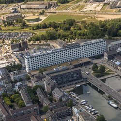 Luchtfoto Sphinxkwartier 2020 door Aron Nijs (bron: Gemeente Maastricht)
