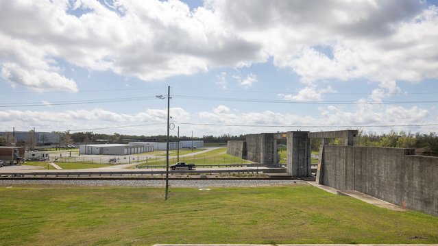 Deel van de stormkering (HSDRRS) in New Orleans, Verenigde Staten (2018) door Luuk Kramer (bron: Nederlandse Waterwerken Wereldwijd)