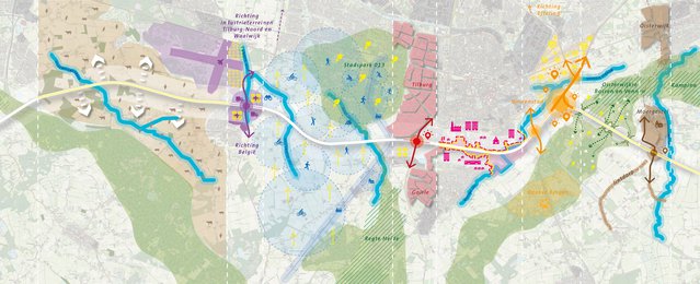 Voorbeeld van uitwerking integrale gebiedsopgave: de A58-zone door Royal HaskoningDHV (bron: Royal HaskoningDHV)