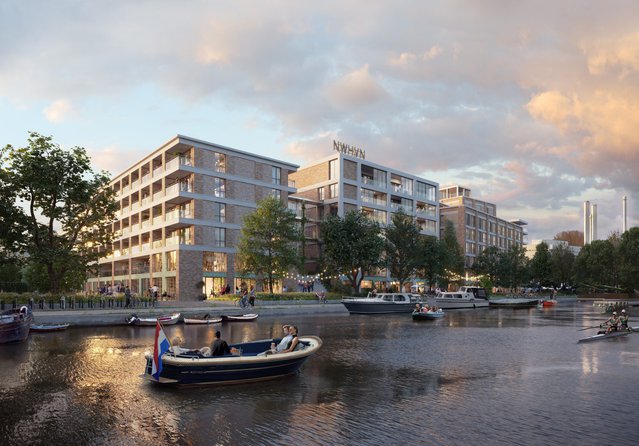 Artist impression Schieoevers Delft door AM (bron: AM)