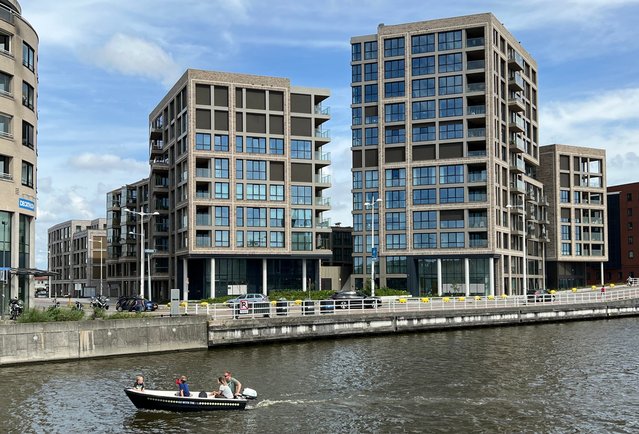 Dockside I en II; een pas opgeleverd  complex van 185 appartementen. door gemeente Alkmaar (bron: gemeente Alkmaar)