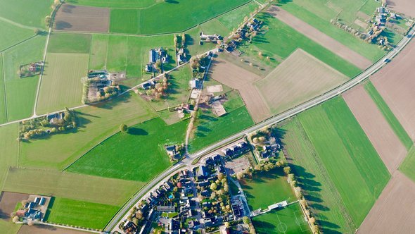 Luchtfoto Achterhoek door Lars van Mulligen (bron: shutterstock.com)