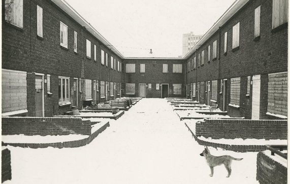 Winter in Zomerhof door Haags Gemeentearchief (bron: Haags Gemeentearchief)