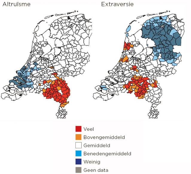 altruisme extraversie persoonlijkheid bewerkt