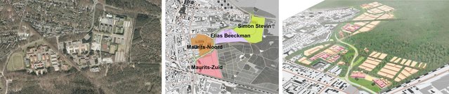 Figuur 6: Voormalige kazerneterreinen, 7: Plangebieden kazerneterreinen en 8: Ontwikkelingsplannen kazerneterreinen door Gemeente Ede (bron: planviewer.nl)