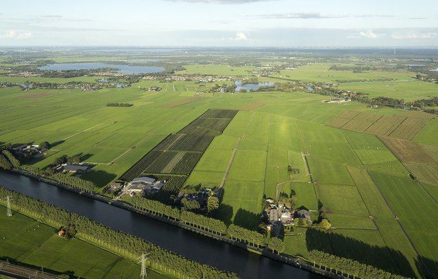 Luchtfoto platteland in Nederland door Aerovista Luchtfotografie (bron: Shutterstock)