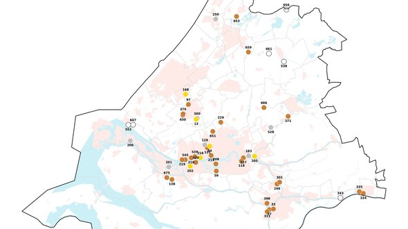 Categorisering hubs in Zuid-Holland door Brink (bron: Brink)