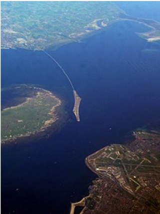 Oresund Bridge, uitzicht van boven. Juni 2008 - Koosha Paridel