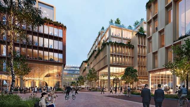 Sickla Stockholm door Atrium Ljungberg (bron: Atrium Ljungberg)