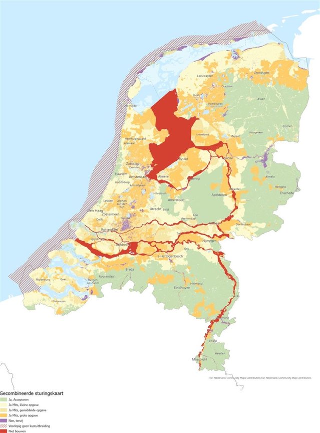 Gecombineerde sturingskaart door Ministerie van I&W (bron: Ministerie van I&W)