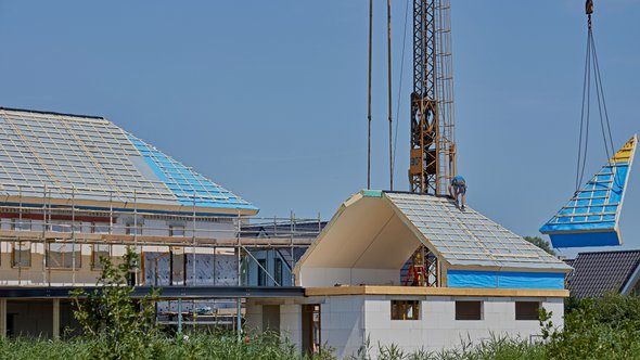 Huis onder constructie in Ysbrechtum door Jaap Posthumus (bron: Shutterstock)