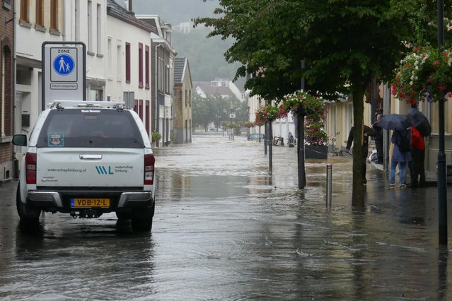 Overstroming in Limburg door MyStockVideo (bron: Shutterstock)