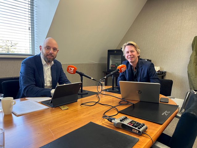 Peter de Groot (VVD) (links) en Joost Zonneveld door Richard den Haring (bron: Gebiedsontwikkeling.nu)
