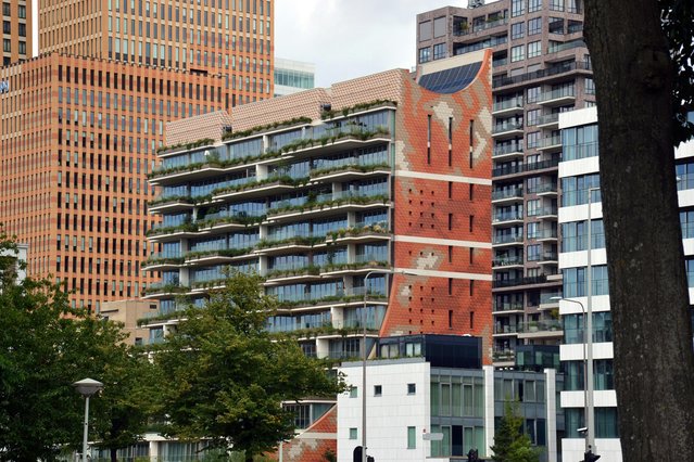 Woongebouw in Amsterdam door Adrian Mateciuc (bron: Pexel)