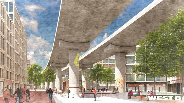 Render door West 8 (bron: gemeente Ouder-Amstel)