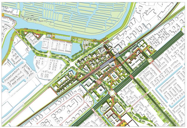Masterplan Stationskwartier Heerhugowaard door KuiperCompagnons (bron: KuiperCompagnons)