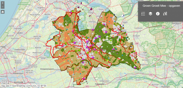 GIS-kaart door Gemeente Utrecht (bron: https://utrecht.maps.arcgis.com/)