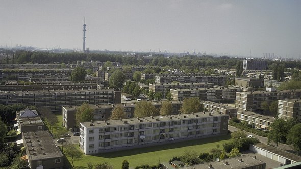 woonwijk Pendrecht, Rotterdam door Thea van den Heuvel (bron: Rijksdienst voor het Cultureel Erfgoed, Wikipedia Commons)