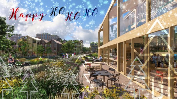 Park Valley, Diemen - kerstbewerking door Plomp (bewerking door Ineke Lammers) (bron: Plomp)
