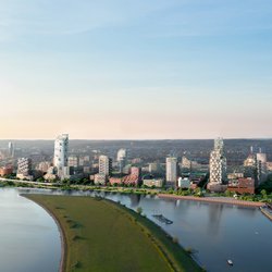 Rijnpark Visualisatie Fase 2 door Studio D (bron: Gemeente Arnhem)