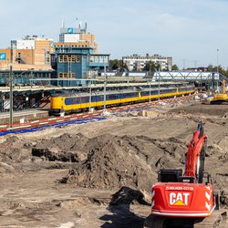 Werkzaamheden naast station Groningen door Steven Klaassens (bron: Shutterstock)